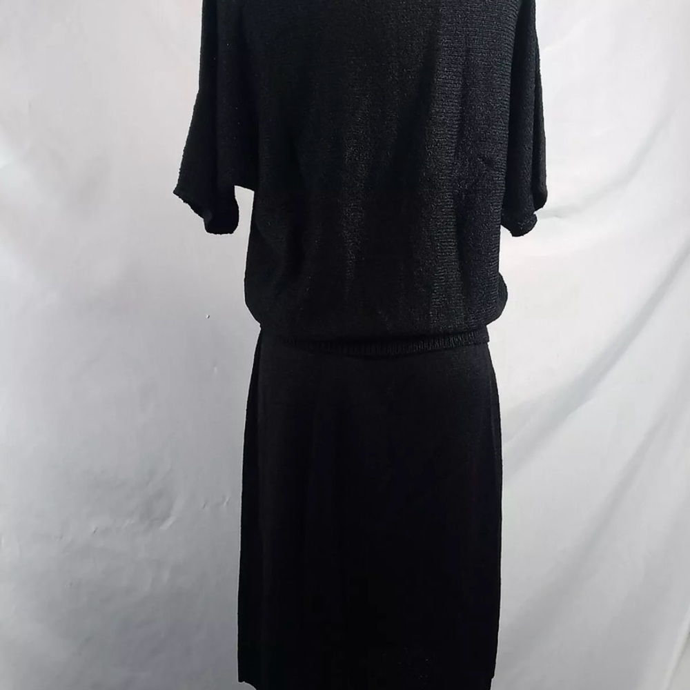 Elegant Black Knit Dress